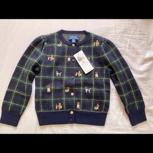 Toddler Girl’s Polo Doggie Sweater